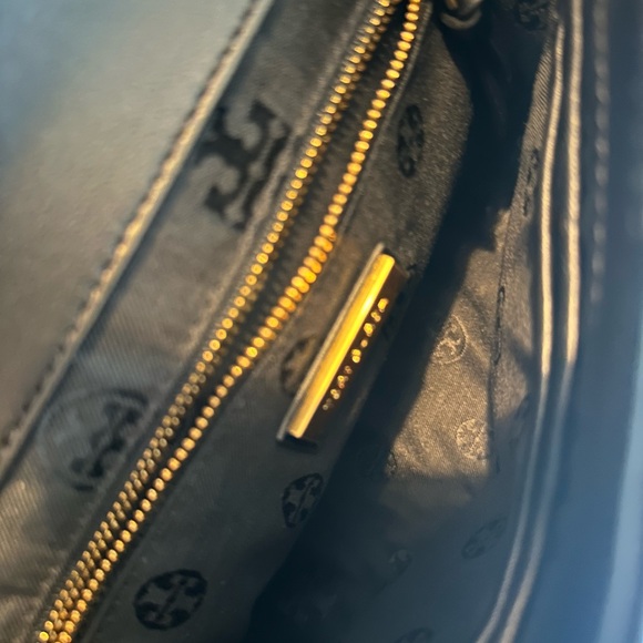 Tory Burch Black Crossbody with Gold Chain Accent - Picture 5 of 6